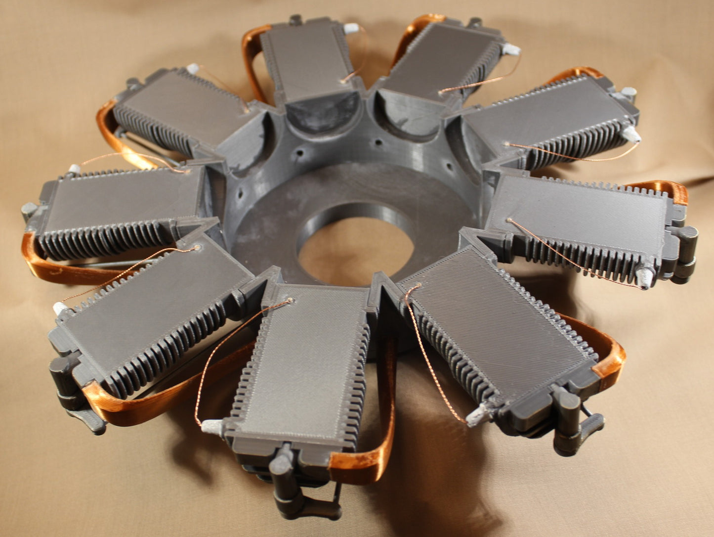 LeRhone rotary engine- Half cylinders
