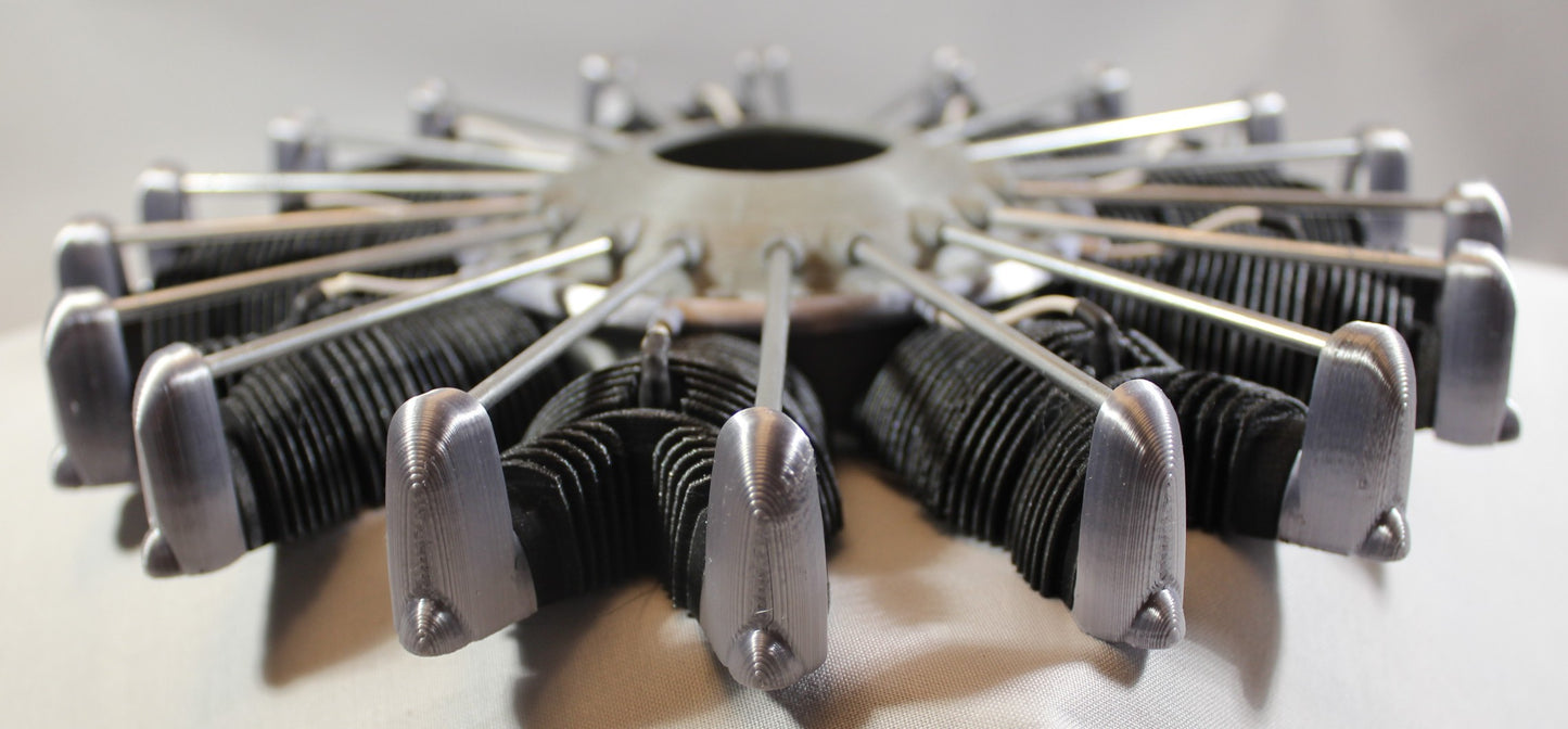 Pratt and Whitney Wasp- half cylinders